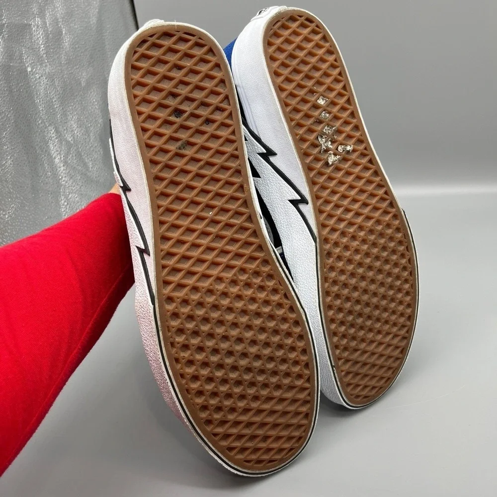 Vans Sneakers Men 13 Sk8-Hi Bolt Suede High Top Retro Skate Shoes Lightning Bolt